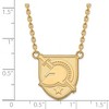 Black Bow Jewelry 14k Yellow Gold Plated Sterling Silver U.S. Military Academy Black Knights NCAA Necklace 18 Inch - 3 of 4