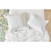 carol & frank 20" x 26" Keller White Cotton Standard Sham - Machine Washable - 2 of 4