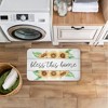Stupell Industries Bless This Home Sunflowers Printed Anti-Fatigue Floor Mat, design by Kim Allen, 30"x18" - 3 of 4