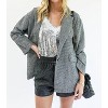 Women's Classy Queen Houndstooth Boyfriend Blazer - mittoshop - 4 of 4