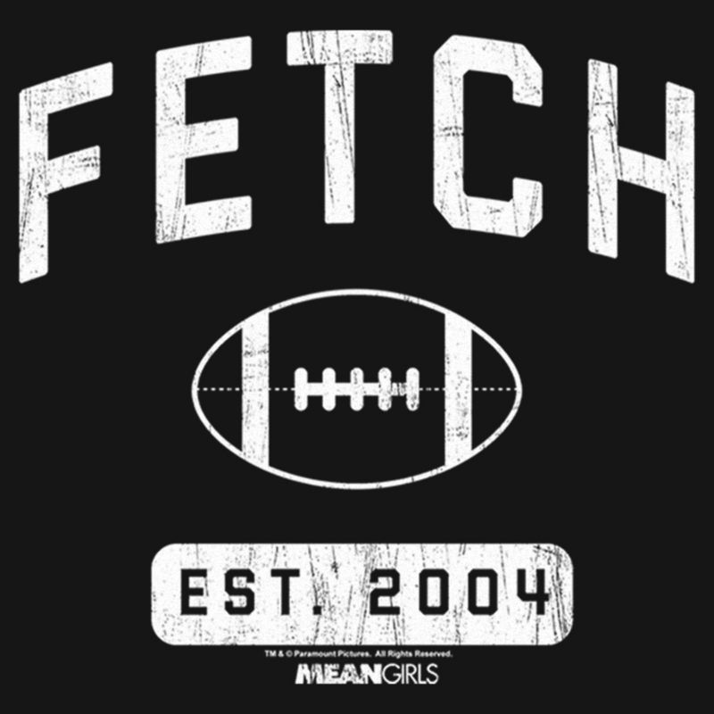 Women's Mean Girls Distressed Fetch Football Est. 2004 T-Shirt, 2 of 4