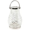 Northlight Woven Iron Pillar Candle Lantern with Glass Hurricane - 13.5" - 4 of 4