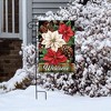 Briarwood Lane Winter Christmas Garden Flag 12x18 For Outdoor Mixed Poinsettias For Christmas Garden Flag Flags For Outside - 4 of 4