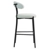 Kumasinova 26'' Counter Height Bar Stools Set of 2, Teddy Fabric Kitchen Island Counter Stool for Kitchen Counter, Upholstered Armless Dining Chair - 4 of 4
