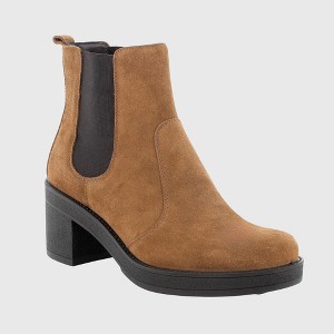 Sofia Made in Italy Womens Suede Chelsea Boots By Alpine Swiss - 1 of 4