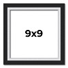 PosterPalooza | Square Flat Silver Picture Frame - UV Acrylic, Foam Board Backing, Hanging Hardware - 2 of 4