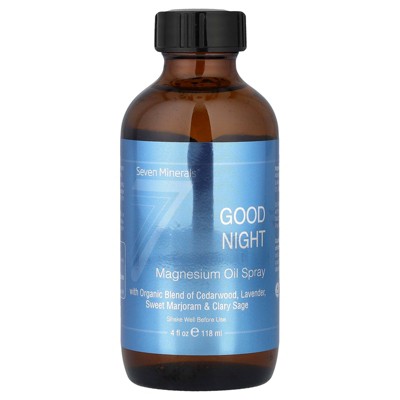 Seven Minerals Good Night, Magnesium Oil Spray, 4 fl oz (118 ml)