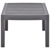 vidaXL Patio Table Mocha 30.7 in.x21.7 in.x15 in. Plastic - 3 of 4