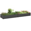 Cesicia 8' x 2' ft Wooden Raised Garden Bed Kit, Patio Elevated Planter Box for Vegetables, Herbs, Flowers, Gray - 2 of 4