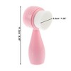 Unique Bargains Soft Silicone Synthetic Fiber Wool Cleansing Brush 4.45"x1.69" Double Side 1 Pc - 4 of 4