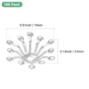 Unique Bargains Metal Durable Multipurpose jewelry-making-end-caps 100 Pcs - 3 of 4
