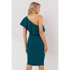 Hello Miz Women's Ruffled One Shoulder Maternity Dress - 3 of 4