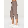 RBX Active Women's Lightweight Quick Drying Capris Adjustable Leg/Inseam Stretch Woven Workout Hiking Cropped Jogger Pants with Pockets - 4 of 4