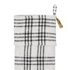Wintergleam Black White Plaid Stocking 12x20 VHC Brands - 3 of 3