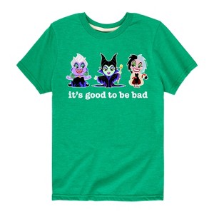 Boys' - Disney Villains - It's Good To Be Bad Short Sleeve Graphic T-Shirt - 1 of 4