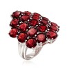 Ross-Simons 19.00 ct. t.w. Garnet Cluster Ring in Sterling Silver - 3 of 4
