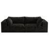 39.8" Corduroy 2-Seater Sofa with Modular Design & Removable Cushions - 4 of 4