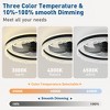 DAKAFUL 16" Wide Modern Flush Mount Ceiling Fan With LED Light & Remote, Crystal, Black, White Ceiling Fan - 4 of 4