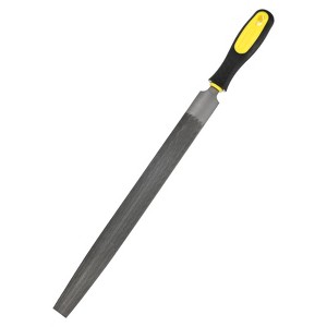 Unique Bargains Half-Round Metal File High Carbon Steel Diamond PVC Grip Handle Hand Files - 1 of 4