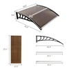 100X100 Window Awning Outdoor Polycarbonate Front Door Patio Cover Garden Canopy - 4 of 4