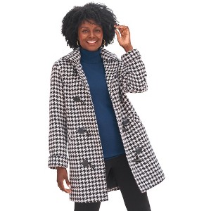 Jessica London Hooded Toggle Wool Coat - 1 of 4