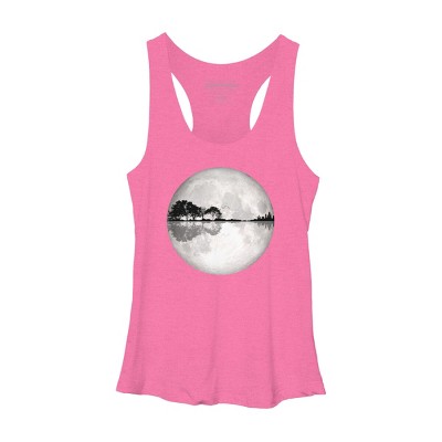 Women's Design By Humans Moonlight Nature Guitar II By Maryedenoa Racerback Tank Top