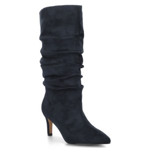 Journee Women's Sonnet Knee High Wide-Calf Slouchy Boots - 1 of 4