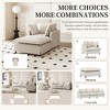 YOOCOZZ Chenille Upholstered Sectional Sofa with Movable Ottoman and 2 Pillows - 3 of 4