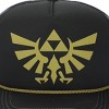 The Legend of Zelda Gold Evergreen Logo Black Trucker Hat - 3 of 4