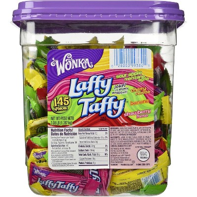 Wonka Laffy Taffy, Assorted Flavors - 145ct. Tub