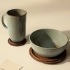 Gulches Decorative Bowls: Hand-Glazed Terracotta Breakfast Set with Aquatic Hues - 3 of 4