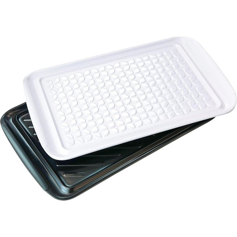 Tovolo 2 Piece Black and Gray Prep & Serve BBQ Serving Tray Set, 2 of 4
