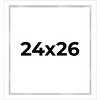 PosterPalooza | Modern Shadow Box 1" Depth White Picture Frame - UV Acrylic, Backing, Hanging Hardware - 2 of 4