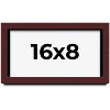 PosterPalooza | Panoramic Shadow Box 1.5" Depth Brown Picture Frame - UV Acrylic, Backing, Hanging Hardware - 2 of 4