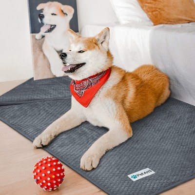 X-Large Charcoal Waterproof Fleece Pet Blanket