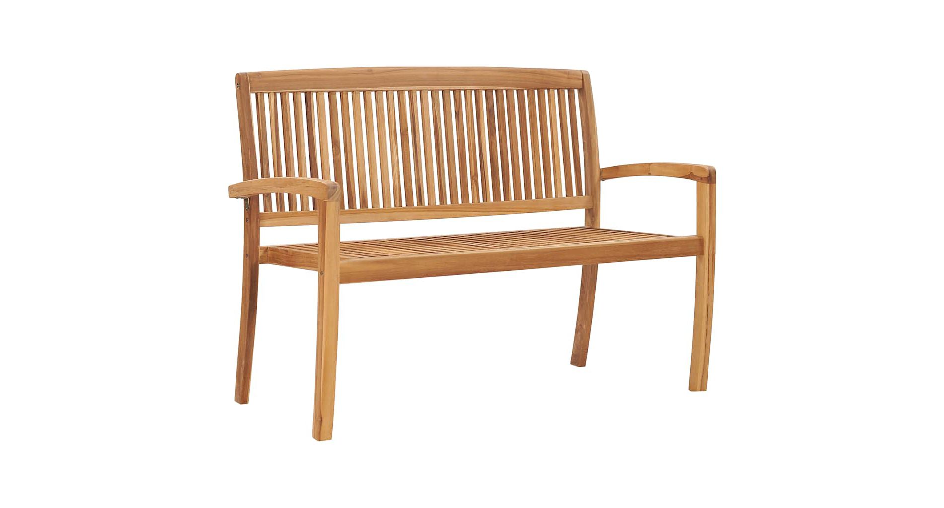 Garden Bench Natural Teak Solid Teak Wood