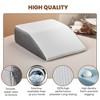 ChicFurnit Bed Pillows Wedge Pillow for Sleep Apnea and Back Pain Relief Memory Foam Pillow for Bedroom Use, White, 7.09"*7.09"*15.75" - 4 of 4