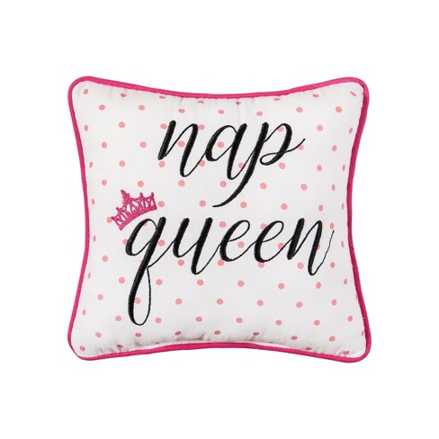 C&F Home 10" x 10" Nap Queen Printed and Embroidered Small Petite Throw Pillow - image 1 of 3