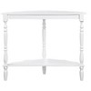 PAGED 42" Retro Circular Curved Half-Moon Console Table with Cloud Design Top & Open Shelf, 3-Conical-Leg Entryway Table, Wood Sofa Table - 4 of 4