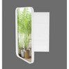 NicBex 24"x16" Recessed Matte Finish Bathroom Storage Cabinet with Mirror,Metal Frame Mirrored Wall Cabinet with Adjustable Shelves - 4 of 4