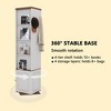 SKRAN 360° Rotating Storage Cabinet, Long High-Definition Explosion-Proof Mirror Cabinet with Storage, Hooks and Racks for Living Room and Entryway - 3 of 4
