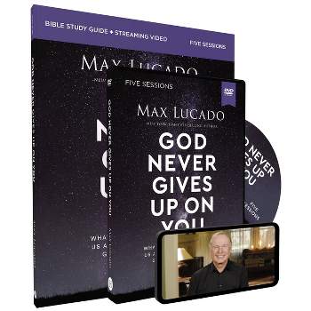 God Never Gives Up on You Study Guide with DVD - by  Max Lucado (Paperback)