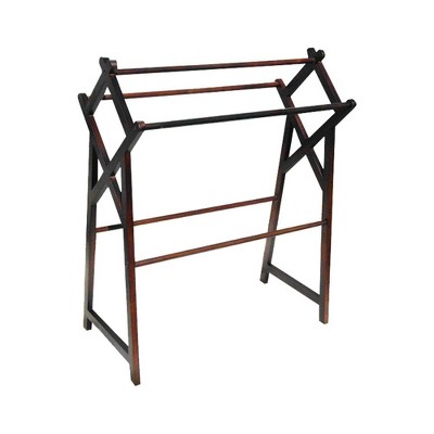 D-Art Collection Mahogany Cross Towel Rack