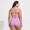 Lands' End Women's Tugless Scallop Halter Tankini Top - 2 of 4