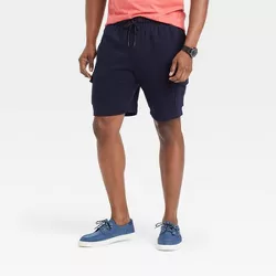 Men's 8.5" Knit Cargo Shorts - Goodfellow & Co™ Dark Blue XXL