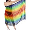 LA LEELA Women's Beachwear Summer Bikini Beach Sarong Coverups Long Tie Waist Pareo Swim Cover Up Wraps for Women One Size Multicolored, Tree - 2 of 3