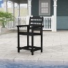 MaseiKar Tall Adirondack Chair, 24 inches HDPE Bar Height Outdoor Chair, All Weather Resistant Adirondack Bar Stools for Balcony, Porch Kitchen - 3 of 4