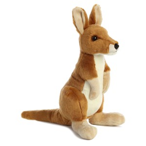 Aurora Medium Kangaroo Flopsie Adorable Stuffed Animal Brown 12" - 1 of 4