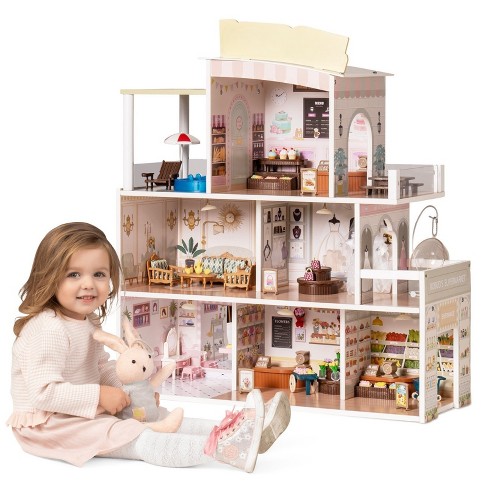 Robotime Wooden Dollhouse Shopping Mall 28