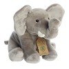 Aurora Medium Eco Hugs Elephant Eco Nation Eco-Friendly Stuffed Animal Grey 11.5" - 3 of 4